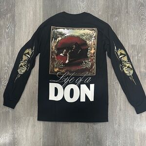 NWOT Don Toliver Life Of A Don Black Long Sleeve Rap Tour Merch MULTIPLE SIZES